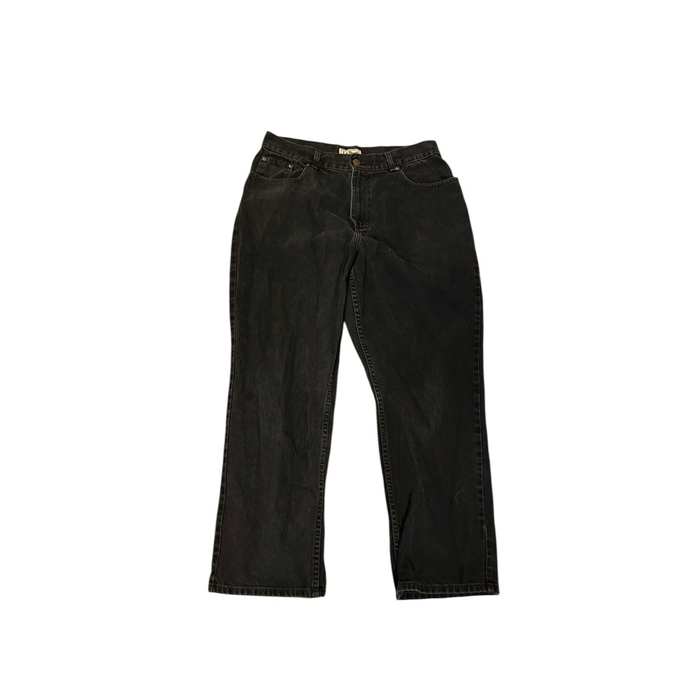 Vintage 1990s LL Bean Womens Denim Jeans Perfectly Faded Black Jeans Size‎ 16